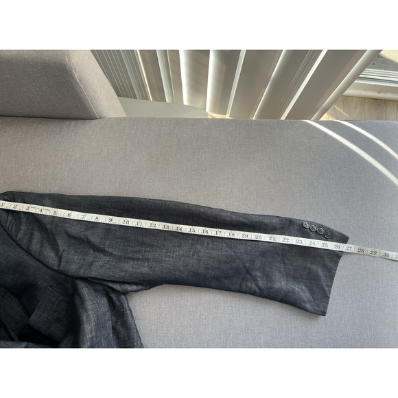 Mens Made Cam Newton Navy Blazer Sport Coat Linen ,formal ,wedding work Sz-48 - Picture 6 of 6